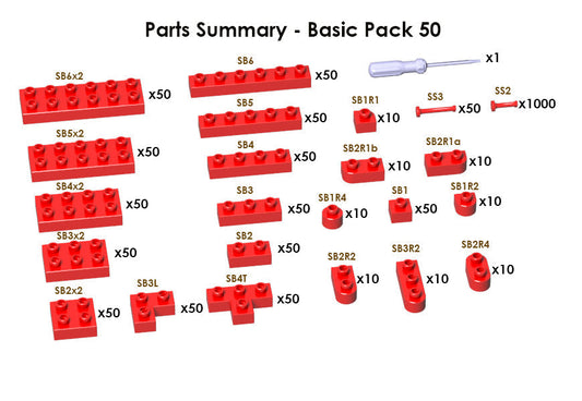 Sculptor Basic Pack 50 - Red#2034