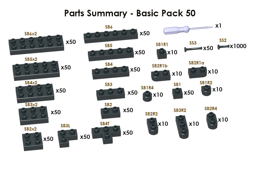 Sculptor Basic Pack 50 - Deep Grey#433